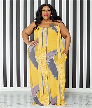 Plus Size Sleeveless Casual Loose Jumpsuits OSS-22392
