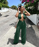 Cut Out Sexy Sleeveless Wide Leg Women Jumpsuits BN-9333