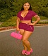 Zipper Short Sleeve Hooded Crop Top Shorts 2 Piece Set TK-6249