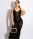 Crochet Knitted Tassels Beach Vacation Maxi Dress ZS-0227