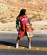 Print Long Sleeve Mid-length Trench Coat