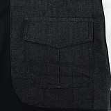 Short Sleeve Patchwork Denim Belt T-Shirts Dress HANI-087-1