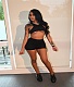Sexy Solid Color Sleeveless Crop Top Shorts Two Piece Outfits SHA-6230