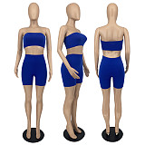 Strapless Tube Tanks Crop Tops Biker Shorts Tracksuits GLS-10095