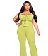Corset Tank Top Full Pants Plus Size Two Piece Set LP-66500