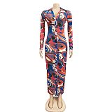 Mesh Print Turn-Down Collar Button Up Shirt Dresses BY-5838