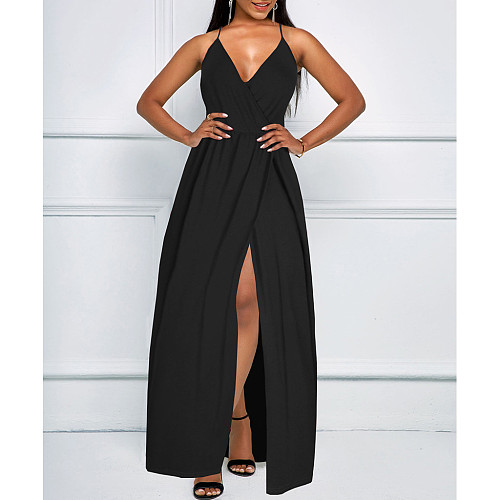 Elegant Cleavage High Split Evening Party Dresses JX-5492