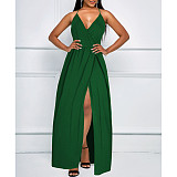 Elegant Cleavage High Split Evening Party Dresses JX-5492