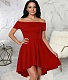 Off Shoulder Short Sleeve Irregular Ruffle Hem Dresses JX-5497