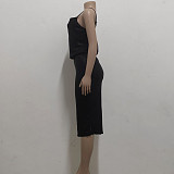 Bronzing Spaghetti Strap Midi Length Nightclub Dresses JX-5416