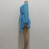 Sexy Deep V Neck Long Sleeve Women Rompers JX-5352