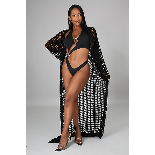 Beach Cardigan Long Sleeve Bikini Cover Ups JX-5392