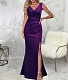 V Neck Sleeveless High Split Floor Length Dresses JX-5456