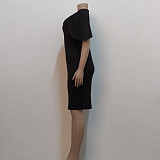 O Neck Short Sleeve Elegant Pencil Dresses JX-5443