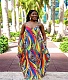 Loose Print Spaghetti Strap with Pocket Maxi Dress JZH-8049