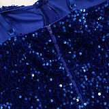 Sexy Mesh Patchwork Sequined High Split Maxi Dress BY-5843