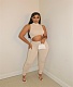Cut Out Sleeveless O Neck Skinny Fitness Jumpsuit YB-6122