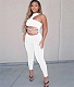 XS Hollow Out Lace Up Skinny Night Party Jumpsuits YNS-1661