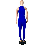 XS Hollow Out Lace Up Skinny Night Party Jumpsuits YNS-1661