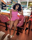 Plaid Print Summer Sexy Backless Bodycon Romper LSL-6499