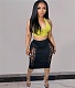 Cut Out Streetwear High Waist Bodycon Pencil Skirts LSD-83112