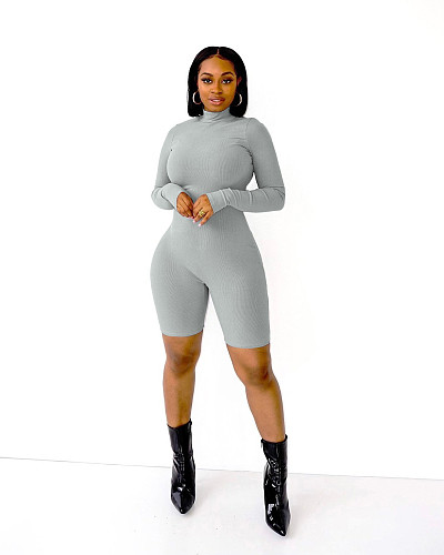 Gym Fitness Long Sleeve Skinny Rompers ANDI-1393