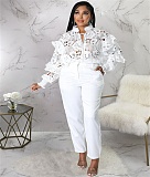 High Quality Lace Lantern Sleeve Loose Blouse Shirts YF-10200