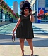 Solid Sleeveless Casual A Line Tank Dresses PINH-13256