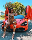 Leopard Bodysuit Top Pants Leggings 2 Piece Outfits YIM-003