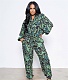 Leopard Print Long Sleeve Shirt 2 Piece Pants Set ANDI-1398