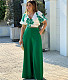 Elegant Crop Tops Wide Leg Pants Two Piece Sets LS-0377
