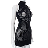 Mesh See Through Sleeveless Elastic Mini Dress MXXB-22DS202