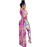 Cardigan+Bra Top+Long Pants Women 3 Pieces Set TE-4446