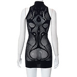 Mesh See Through Sleeveless Elastic Mini Dress MXXB-22DS202
