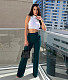 All-Match Solid Color High Waist Flared Pants SH-390374