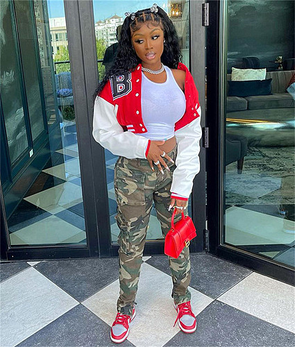 XS Streetwear Color Patchwork Baseball Bomber Jackets WSY-58910