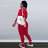 Baseball Jacket Pencil Pants Active Sweatsuit WSY-5951