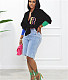 Letter B Embroidery Single-breasted All-match Shirts MUX-6116