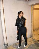 Leather Cotton Padded Waistcoat Cropped Jacket WSM-5332