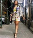 Vintage Long Sleeve Printed Button Down Shirt Dress GLS-10111