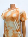 Casual Tie Dye Print T Shirt Jogger Shorts Tracksuit OSD-6074