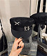 RB Rhinestone Peaked Cap Navy Cap