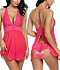 Lace Mesh Splicing Babydoll Set SHFE-w291