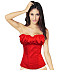 Bustier Lingerie Floral Lace Overlay Corset ONY-527
