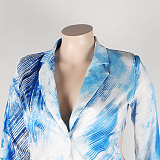 Chic Long Sleeve Cut Out Blazer Pencil Pants Matching Sets NY-2568