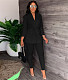 Office Ladies Lace Up Blazer Jacket Leggings Pants Suit MA-522
