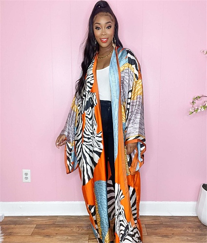 Long Outerwear Cardigan Long Sleeve Casual Coat TE-4464
