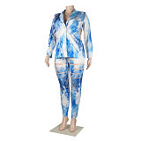 Chic Long Sleeve Cut Out Blazer Pencil Pants Matching Sets NY-2568