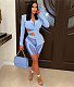 Lace Up Blazer Mesh Patchwork Shorts 2 Piece Set XY-9182