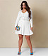 Long Sleeve Button Up Crop Top Mini Skirt Sets YF-10277